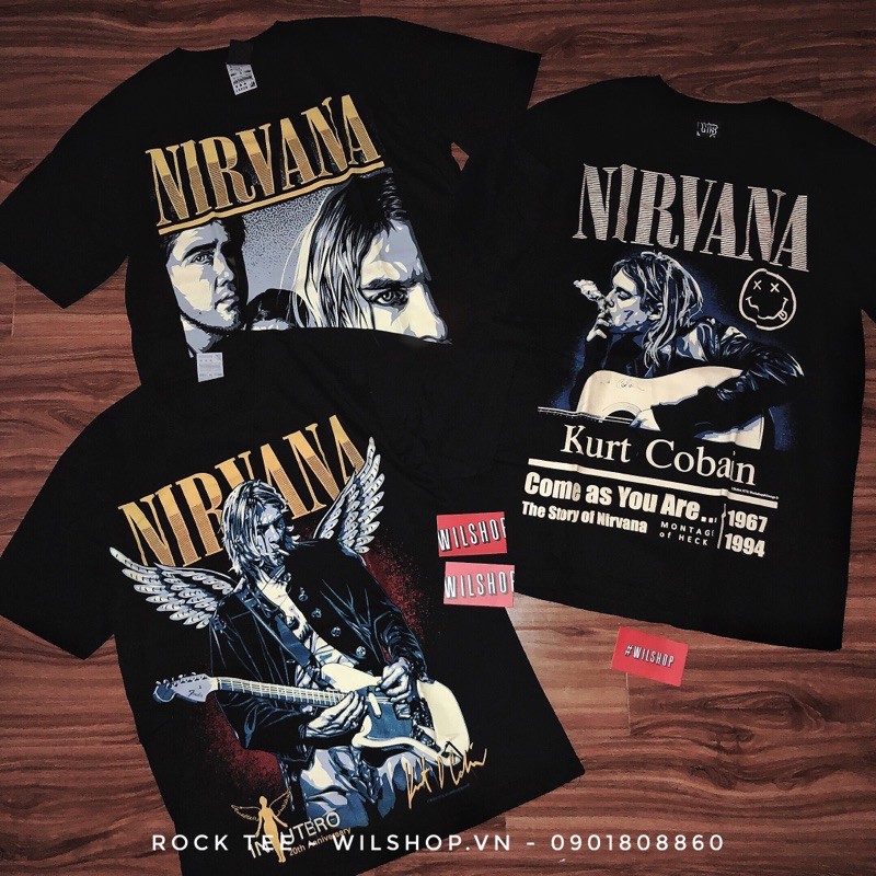 (M, L, XL) ÁO NIRVANA - ROCK BAND TEE - ÁO THUN ÁO PHÔNG NHẠC ROCK