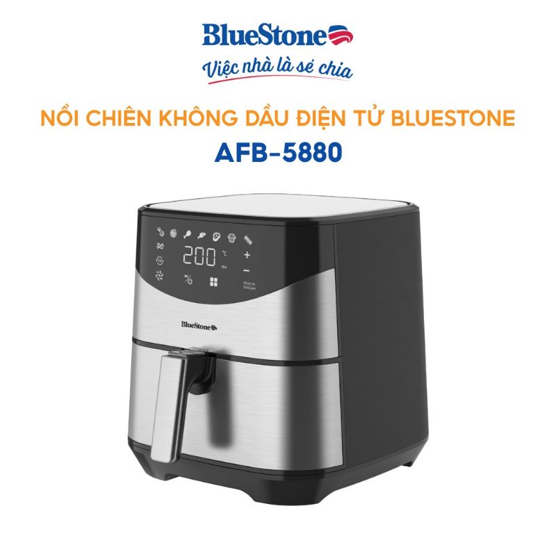 [SP MỚI] NỒI CHIÊN KHÔNG DẦU BLUESTONE AFB - 5880 ( DUNG TÍCH : 5,5 LÍT )