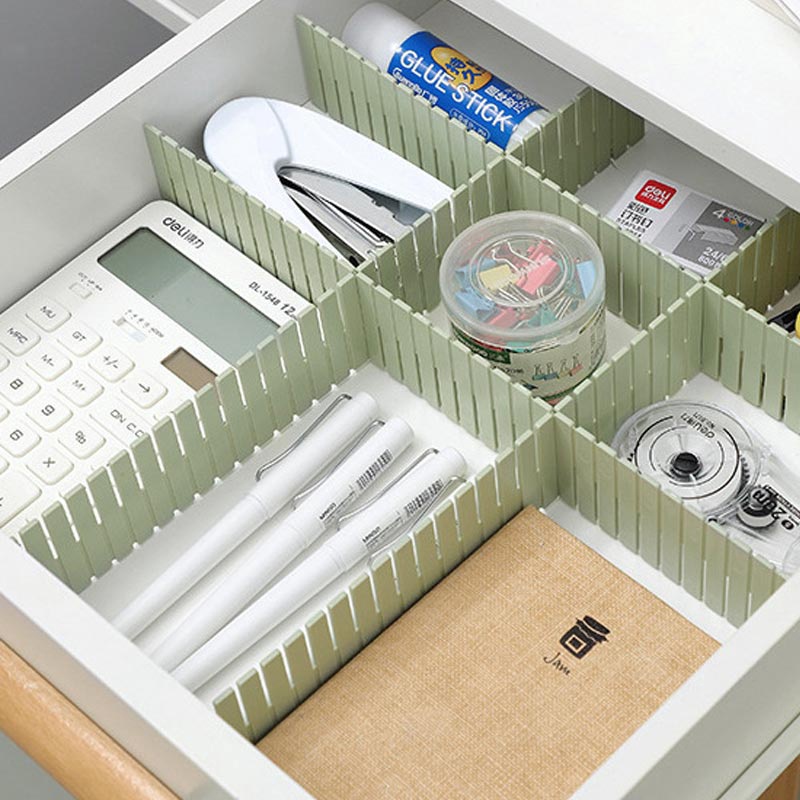 Set 4 thanh nhựa chia ngăn tủ dài 31cm đựng mỹ phẩm, vớ , đồ lót đa năng tiện dụng