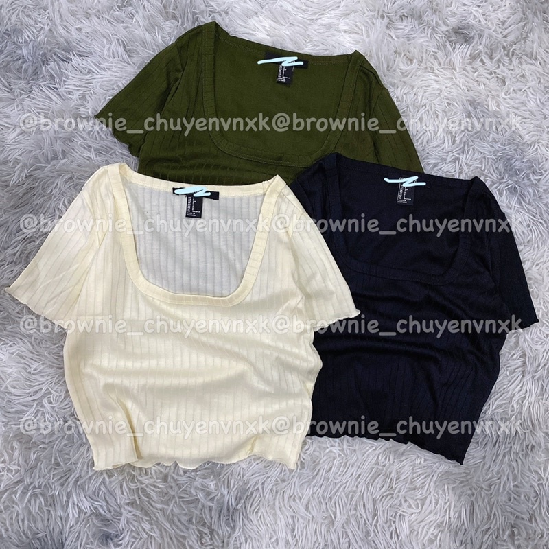 Áo croptop thun dệt kim
