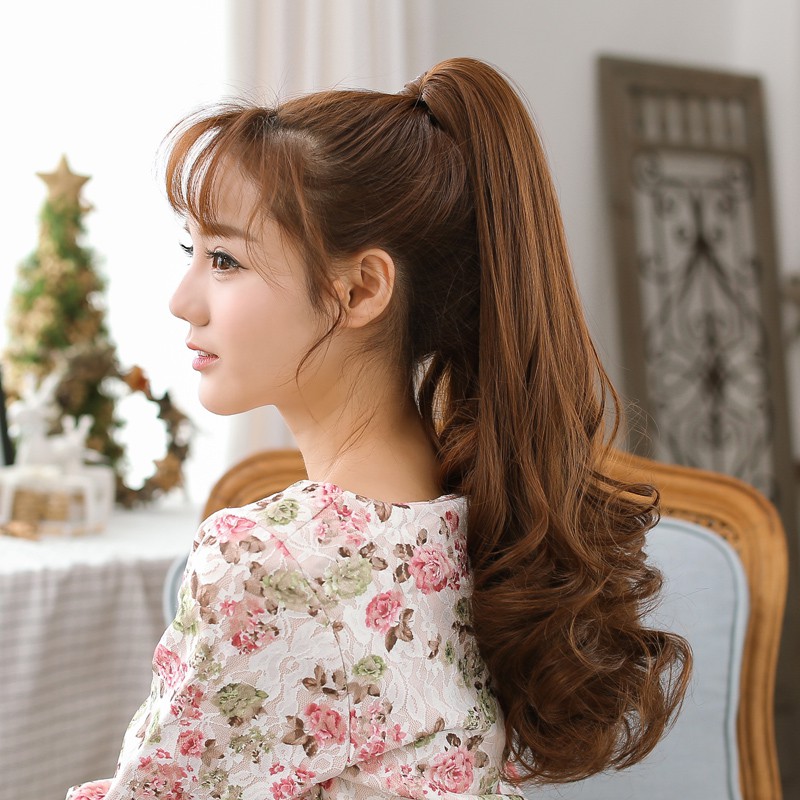 Tóc ngoạm xoăn đuôi 63cm QCT09 Sỉ 55k