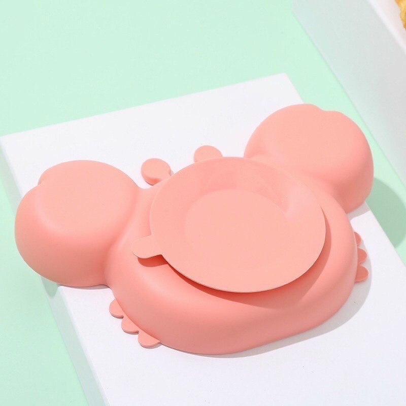 [Giá hủy diệt] Khay ăn dặm Silicon Hình Cua cao cấp cho bé