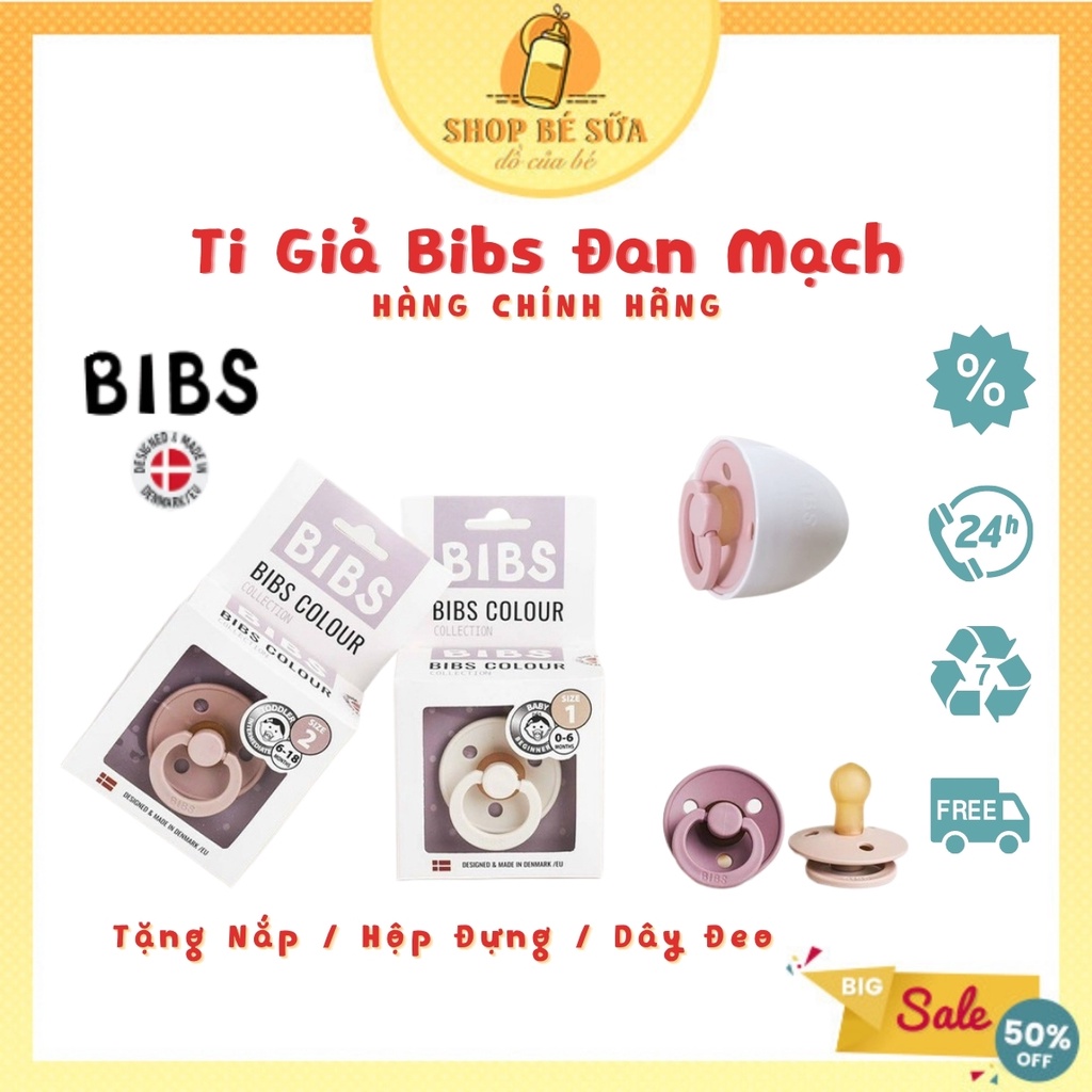 Ti Giả Bibs Nhập Khẩu Đan Mạch Chính Hãng Tặng Kèm Nắp Trứng / Hộp Đựng