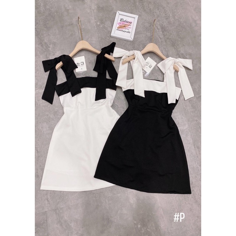[Mã FAGREEN1505 giảm tới 30K đơn 99K] Đầm hai dây nữ thiết kế buộc nơ điệu đà✌️2 màu ảnh thật | BigBuy360 - bigbuy360.vn