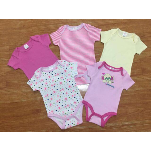 Combo 02 bộ body chip bodysuit cộc tay cho bé sơ sinh,hàng chuẩn đẹp