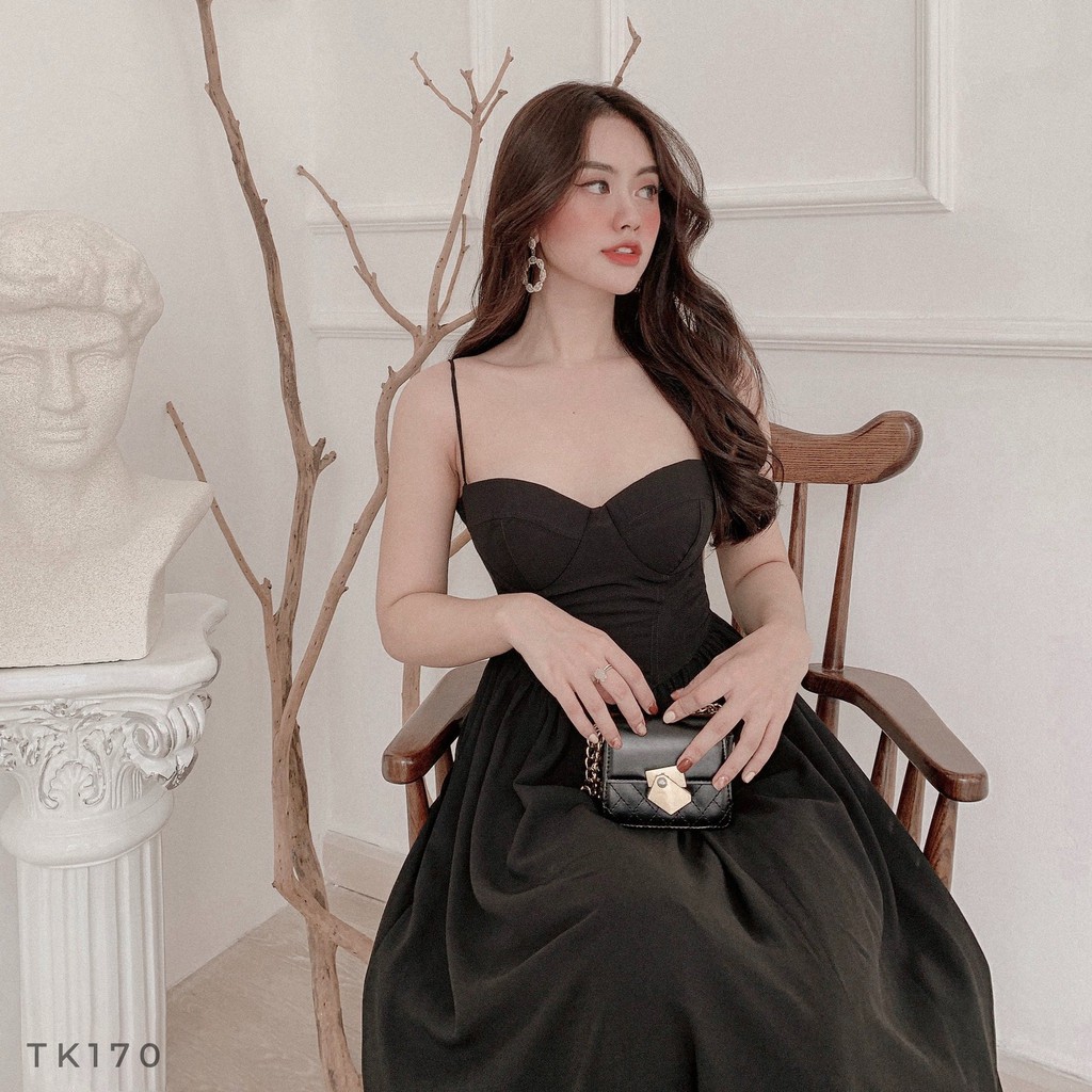 Đầm 2 dây voan cúp ngực | BigBuy360 - bigbuy360.vn