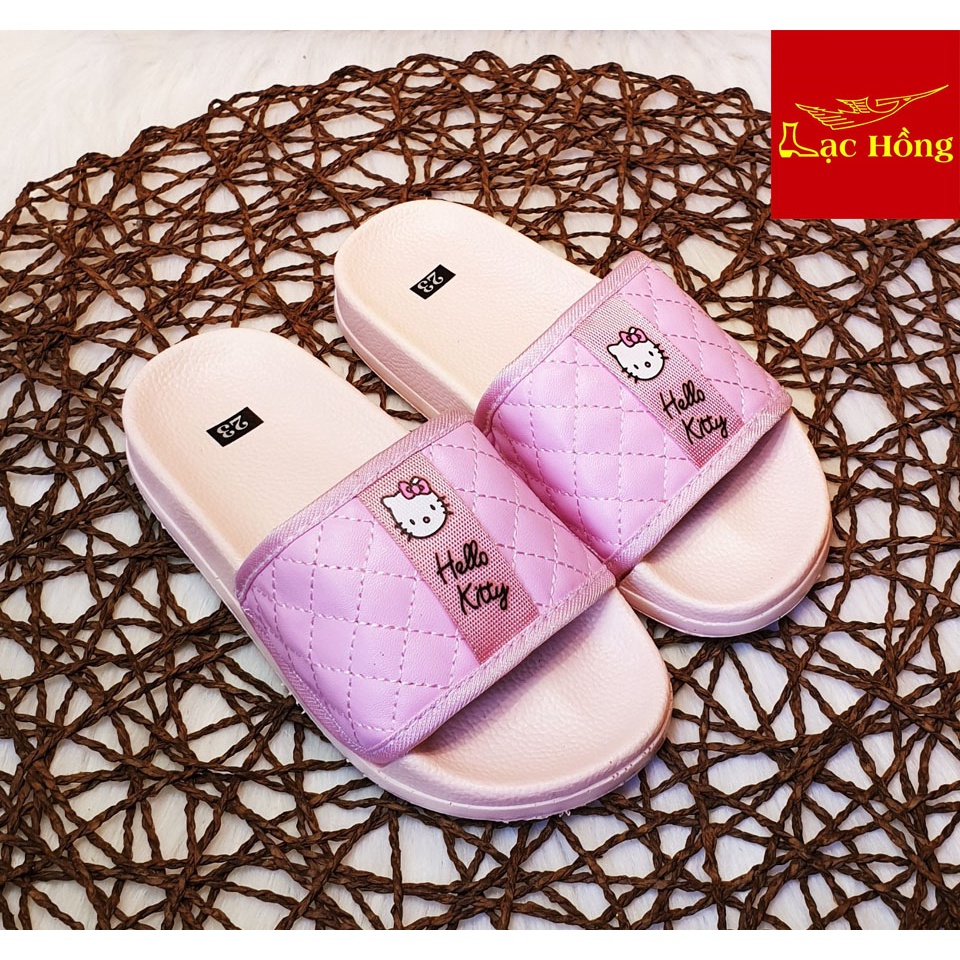 Dép trẻ em quai ngang Hello kitty cho bé gái  từ 4 đến 14 tuổi