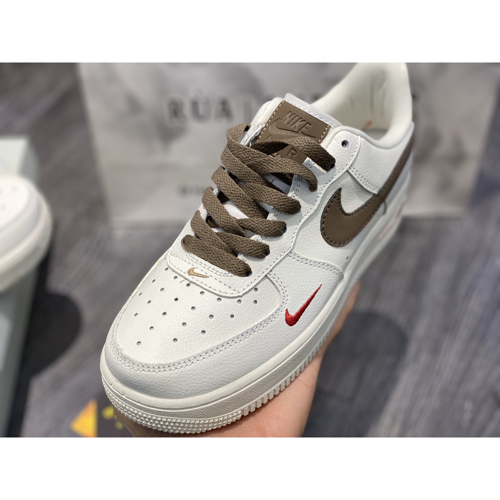 Siêu Phẩm Giày Thể Thảo Sneaker AF1 Vệt nâu Móc nâu SIêu Xinh Cao Cấp Ảnh Thật + freeship + Tặng Tất
