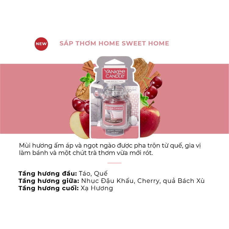 Sáp thơm xe Yankee Candle - Home Sweet Home