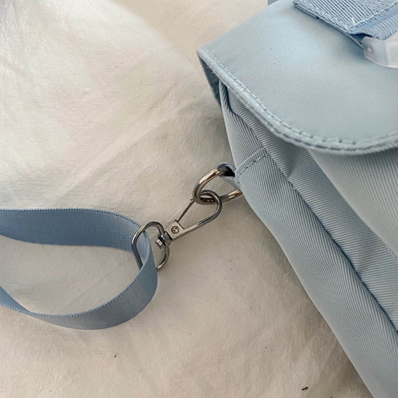 Túi Đeo Chéo Vai Hình Vuông Bằng Vải Nylon Có Miếng Dán