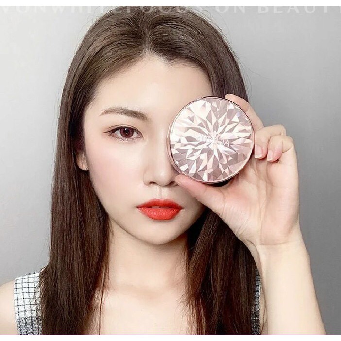 Phấn nền lạnh kim cương AGE 20's Essence Cover Pact Original Diamond Edition màu hồng | BigBuy360 - bigbuy360.vn
