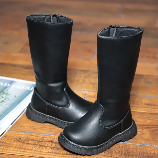 Giày boot da cổ cao cho bé G815