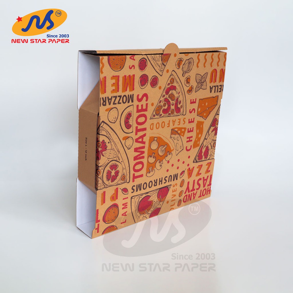 Size L - 32x32x5cm - Bó 10 hộp giấy pizza