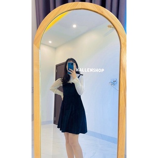 Set váy nhung loại 1 ảnh thật shop tự chụp