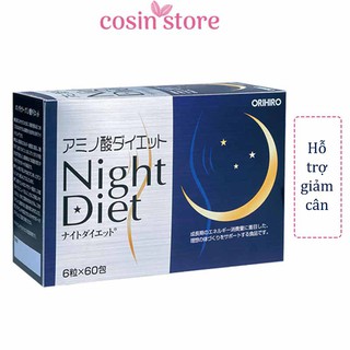 Viên uống giảm cân Night Diet Orihiro hộp 60 gói