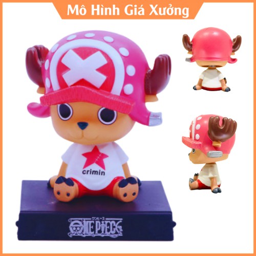 Mô Hình Tony Tony Chopper Chibi lắc đầu - Trang trí taplo ô tô - Trang trí bàn học bàn , bàn làm việc - Kê Điện Thoại