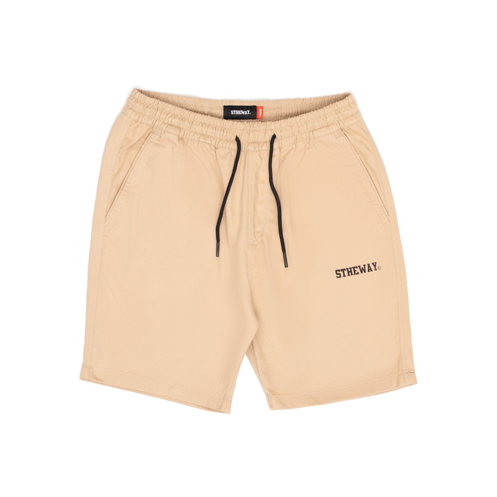 5THEWAY SKATER SHORT in WARM SAND aka Quần Short Nâu Nhạt