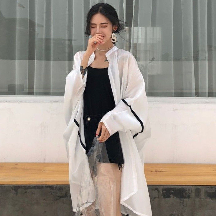 Áo Khoác Cardigan Chiffon Dáng Dài Phong Cách Hàn Quốc Cho Nữ | BigBuy360 - bigbuy360.vn
