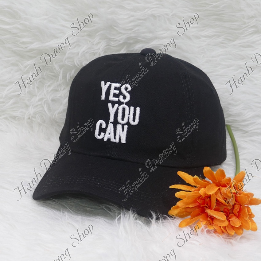 Mũ kết nam nữ vải kaki thêu chữ phong cách thời trang phù hợp cả nam lẫn nư