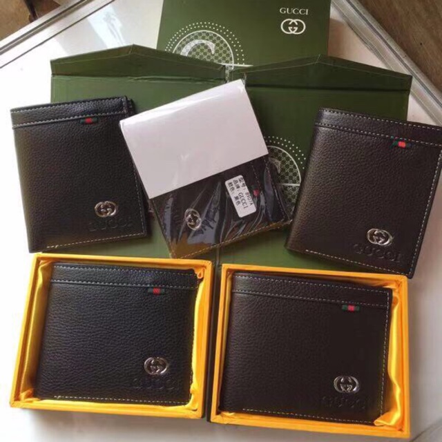 Ví nam GC full box lót lụa da siêu mềm