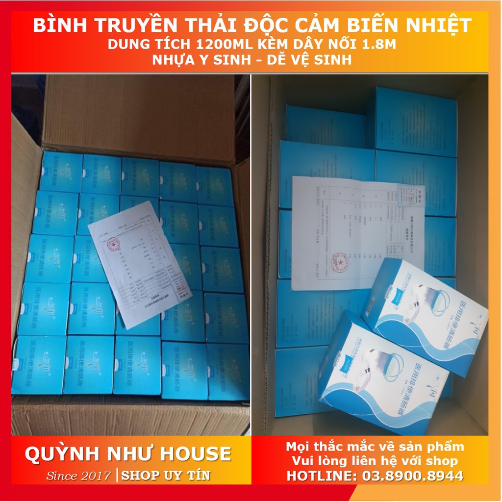 [Nhập Khẩu] Bình truyền thải độc đại tràng cà phê - Cảm Biến Nhiệt Độ Thông Minh (Coffee Enema) xô thụt tháo đại tràng