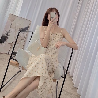 [CÓ SẴN] Đầm dây hoa nhí (có áo khoác ngoài)