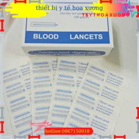 Kim Chích Máu Blood Lancets [Hộp 200 Kim]