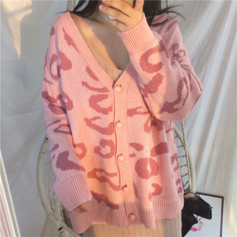 Áo Khoác Cardigan Len Pha Da Beo Hàng Quảng Châu Style Học Sinh Smide Clothing
