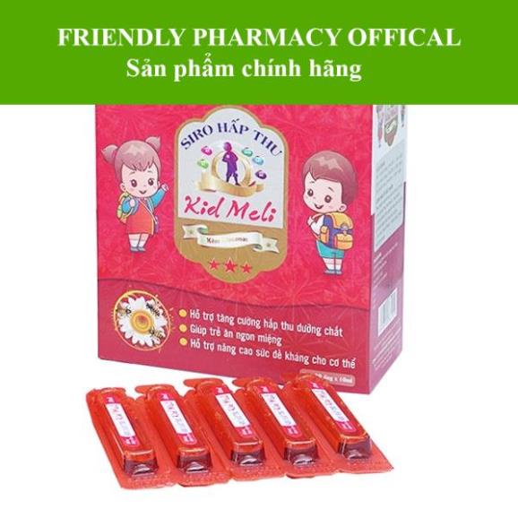 Siro Hấp Thu Kid Meli - Hỗ trợ tăng cường tiêu hóa, giúp trẻ ăn ngon miệng (20 ống)