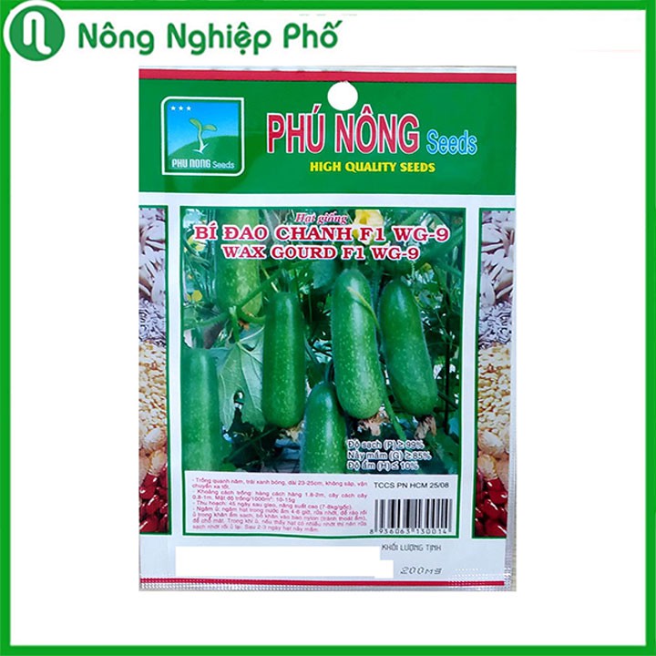 Hạt Giống Bí Đao Chanh F1 PHÚ NÔNG Gói 0,2 Gram