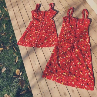 Váy cotton pha lụa