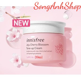 Kem Dưỡng Trắng Da Nâng Tone Tức Thì Innisfree Jeju Cherry Blossom Tone Up Cream 20ml