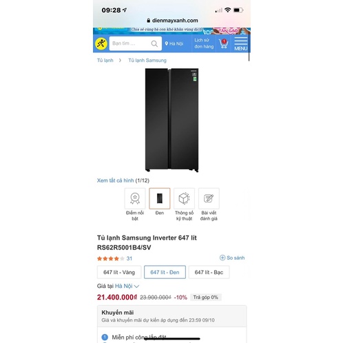 TỦ LẠNH SAMSUNG 655L
