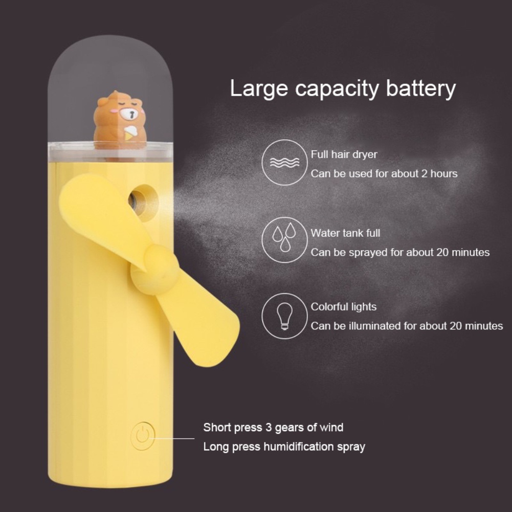 Quạt Điện Mini Cầm Tay Hình Trái Cây Sạc Cổng USB Tiện Dụng Và Bền