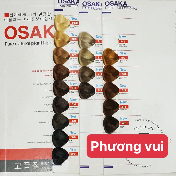 [tận gốc]Thuốc nhuộm kem nhuộm osaka  100ml hộp màu đỏ ,Lên màu chuẩn xinh , giữ màu bền(hàng công ty lý hoàng long)