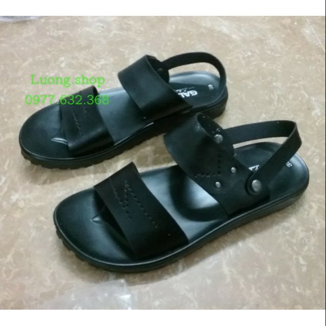 Sandal và Lê  da Trường An quai ngang (đen, nâu)