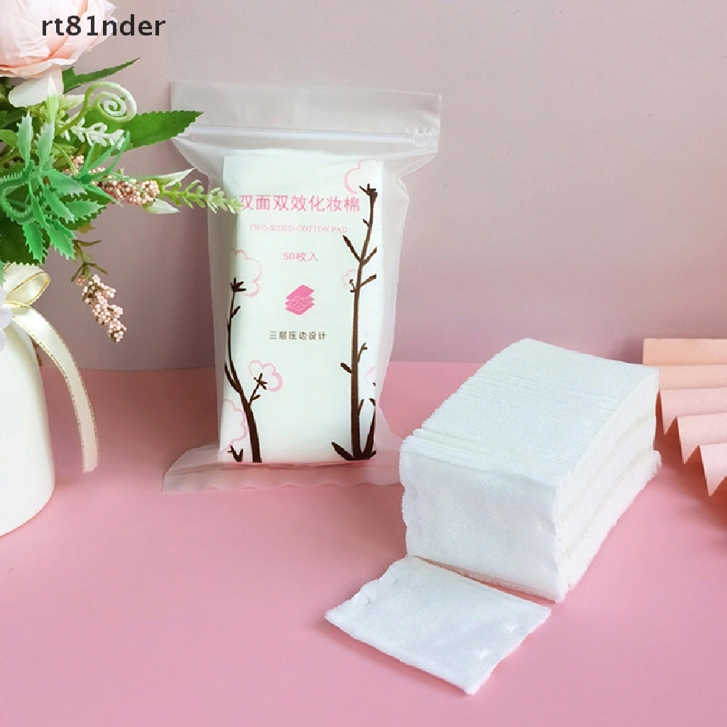 Túi 50 Miếng Bông Tẩy Trang Mềm Mại Có Thể Giặt Được