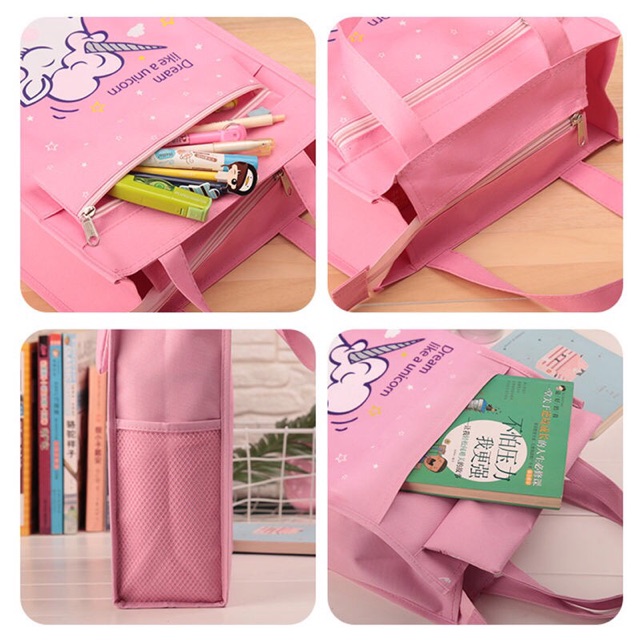 Túi học thêm túi đựng đồ xách tay học sinh sinh viên chống thấm nước bền đẹp túi vải bố