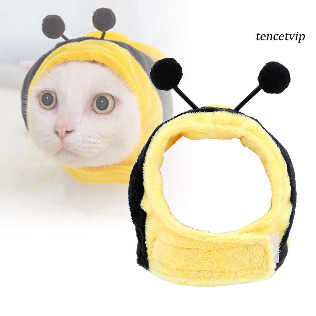 Mũ trùm đầu cotton mềm mại thiết kế hoạt hình đáng yêu dành cho thú cưng