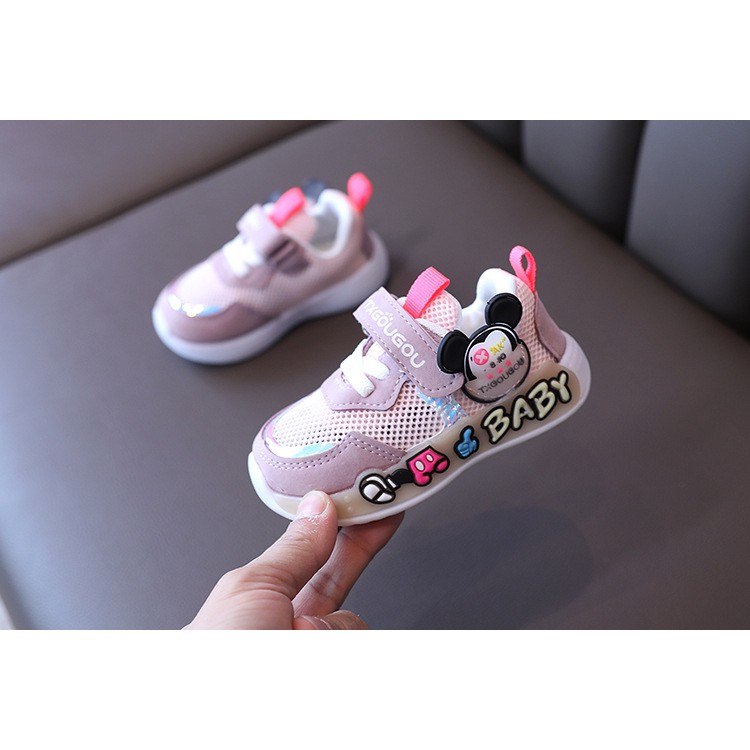 Giày Bata Cho Bé Kiểu Quai Dán Chữ Baby Cho Bé Trai Bé Gái Từ 1-4 Tuổi MINTSCLOSET Mint's Closet - G153