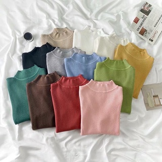 Áo len cổ 3p style Hàn Quốc
