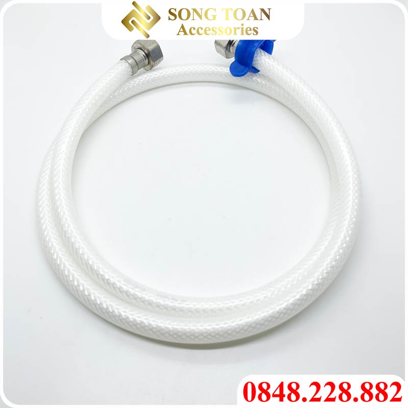 Dây Nhựa Cấp Nước, Dây Nhựa Tán Đồng Mạ, Dây Cấp Nước Nhựa Tán Đồng Mạ Crome Ren Trong 21