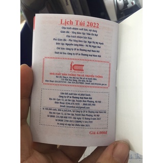 Lịch túi 2021