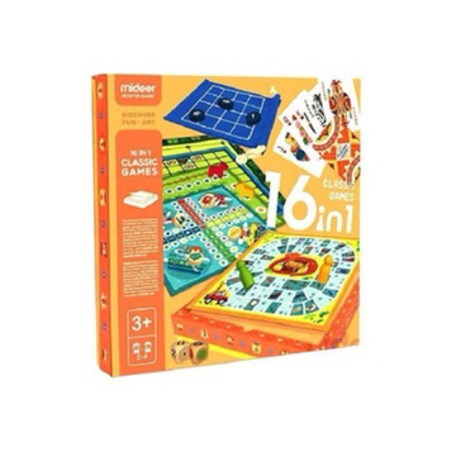 Đồ chơi cờ thông minh - 16 in 1 Mideer Classic game 16in1 cho bé 5+ Toygarden