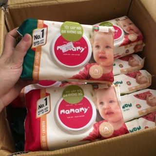 Khăn ướt mamamy 2 loại 80 và 100 tờ