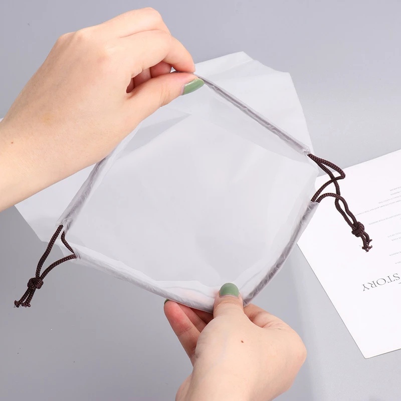 Túi Dây Rút Bằng EVA Trong Suốt Chống Nước Đựng Giày/Đồ Trang Điểm/Đồ Trang Điểm Du Lịch
