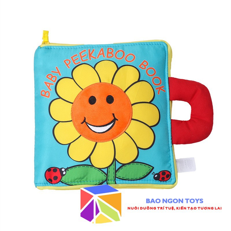 SÁCH VẢI LẬT MỞ PEEKABOO PHÁT NHẠC NHIỀU TƯƠNG TÁC GIÚP BÉ SƠ SINH PHÁT TRIỂN VẬN ĐỘNG TINH KHÁM PHÁ TÊN CÔN TRÙNG SV15