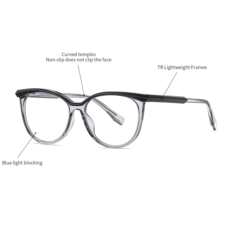 Mắt kính ZELIN TR3518 gọng mắt mèo phong cách Âu Mỹ thời trang