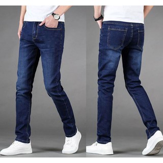 Quần jeans nam Dáng skinny Quần bò nam ống côn co giãn [40-75KG]