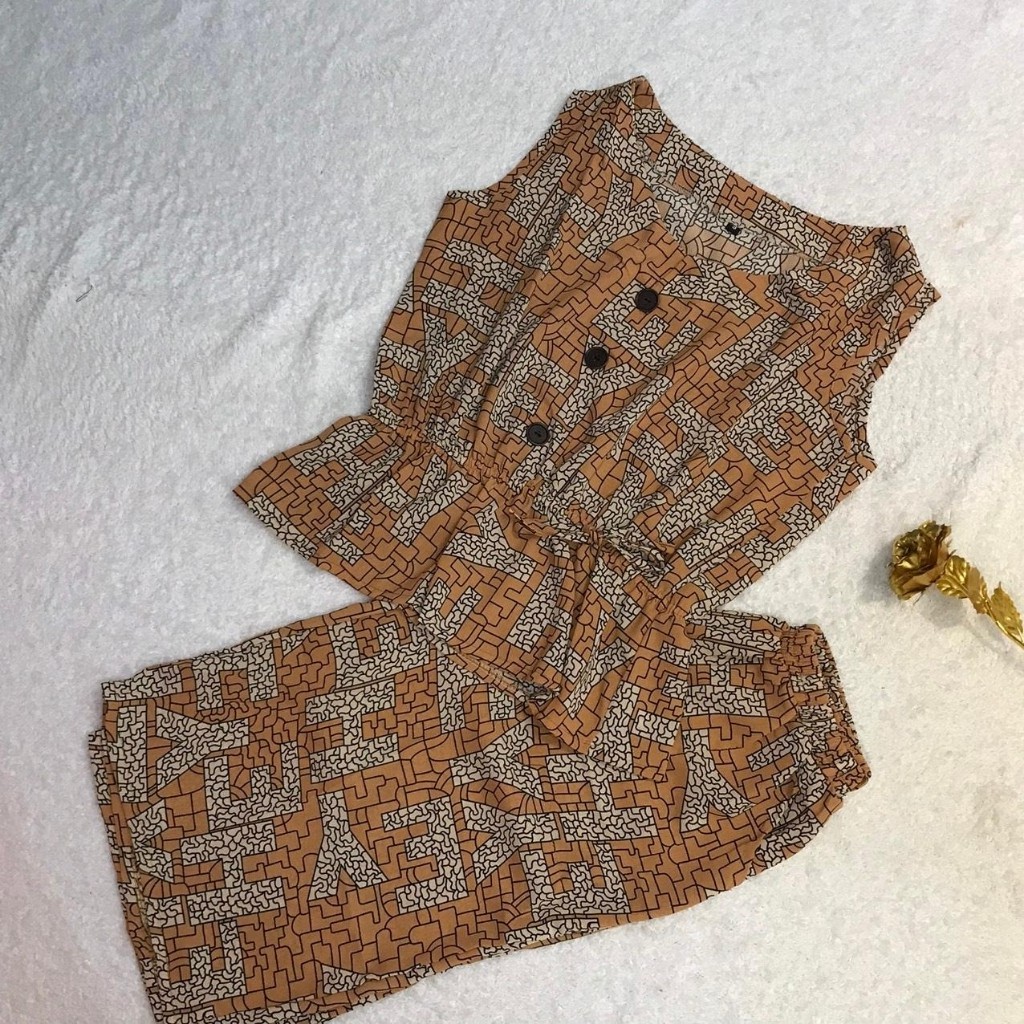 Đồ Bộ Nữ B08 VNXK Chất Lanh Lụa Lửng Kiểu Eo Thắt Nơ Xinh Xắn (ẢNH SHOP TỰ CHỤP) | BigBuy360 - bigbuy360.vn